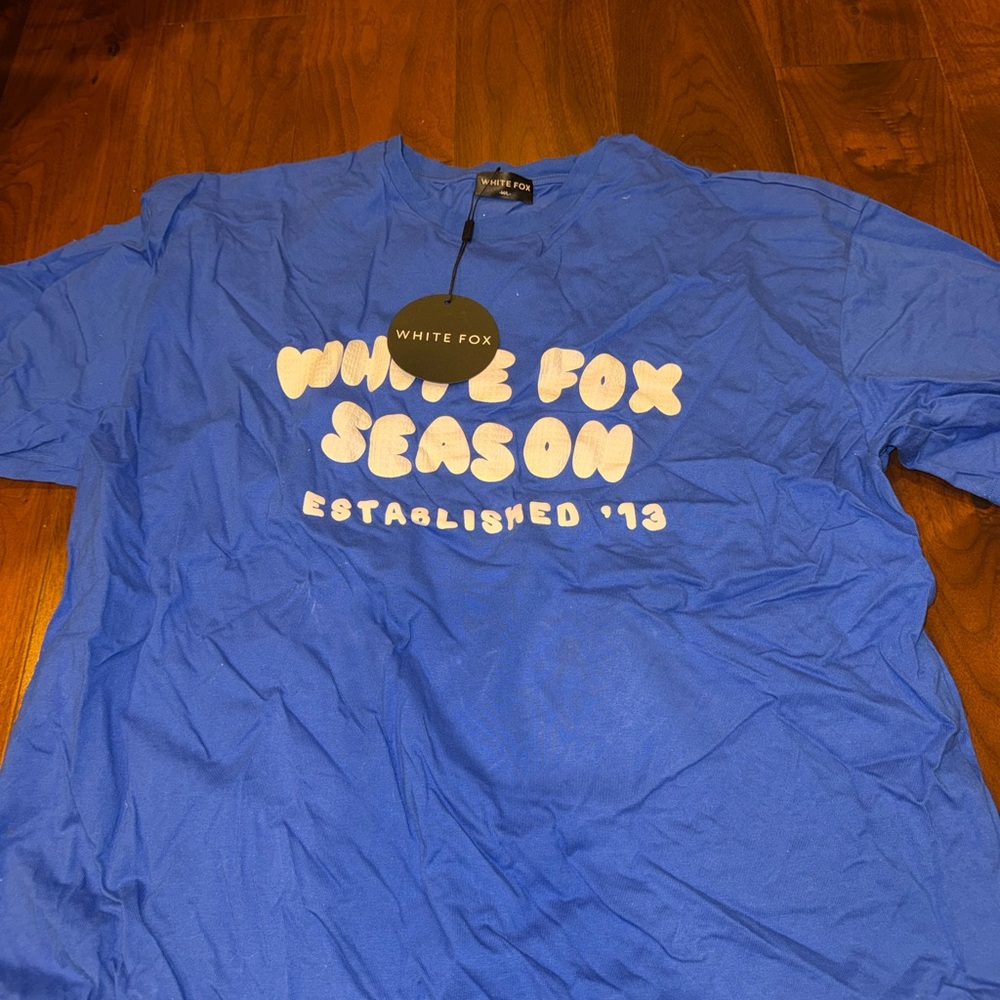 White Fox Boutique Blue Short Sleeve Tee